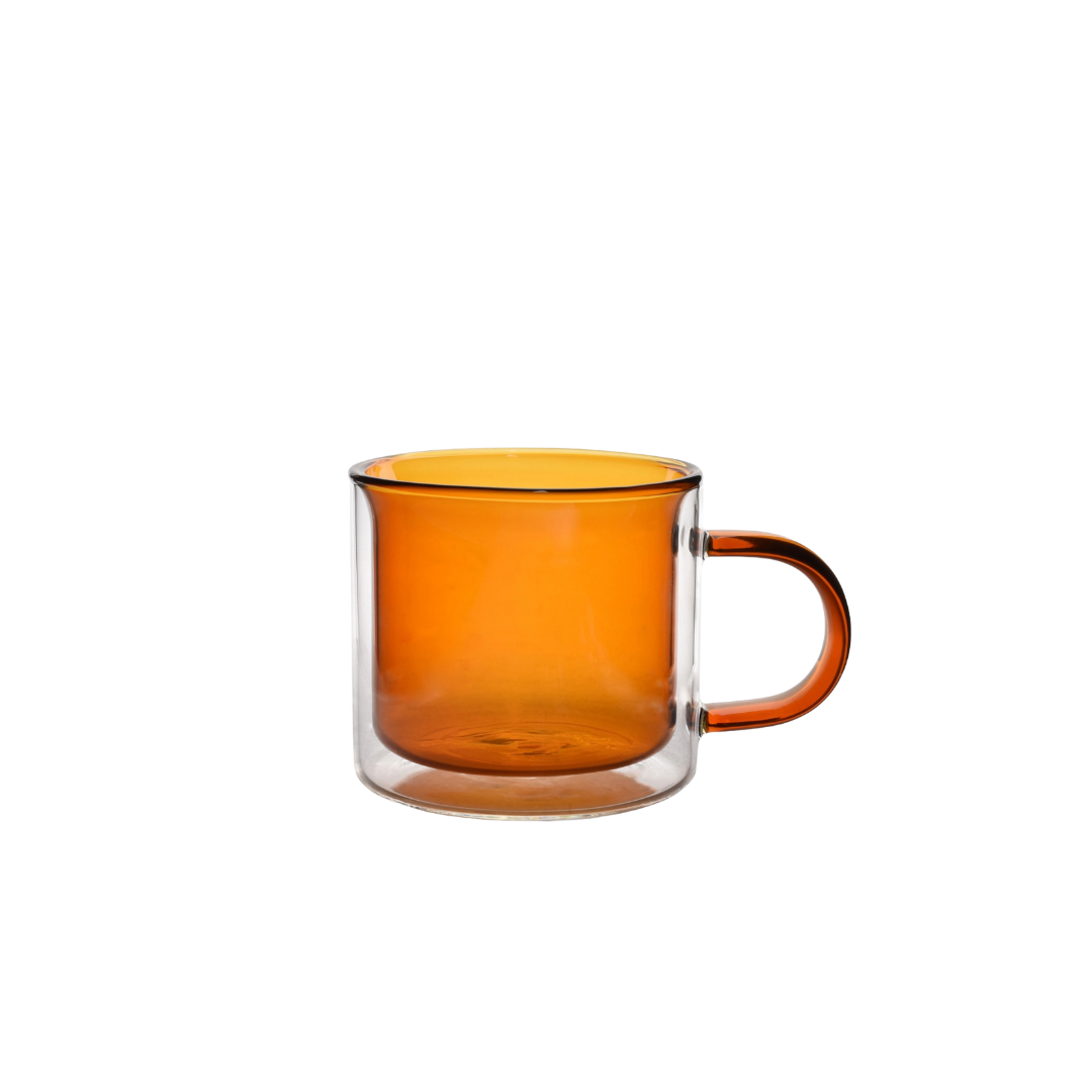 Kop dubbelwandige Liv amber set/2 0.27L
